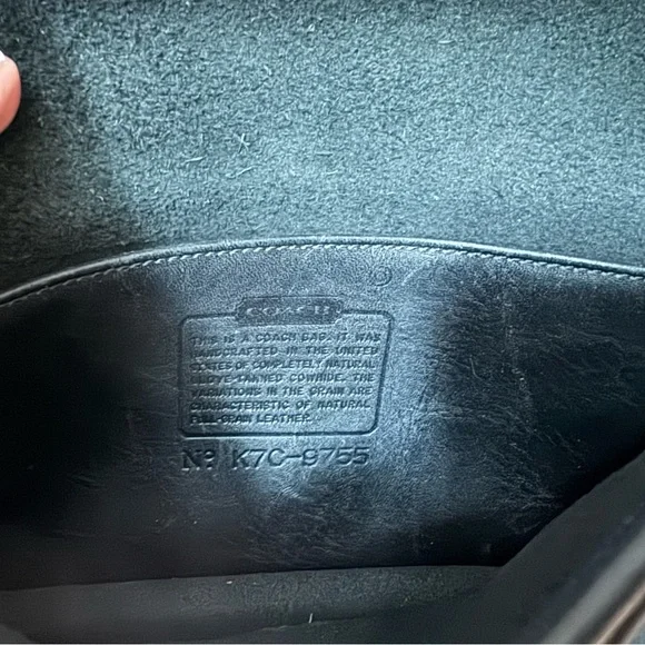 Coach Vintage Dinky Black Crossbody Bag with Gold Hardware - Picture 6 of 11